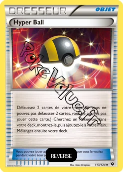 Carte Pokémon Hyper Ball Reverse n°113 de la série Impact des destins