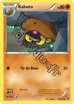 Carte Pokémon Kabuto  n°38 de la série Impact des destins