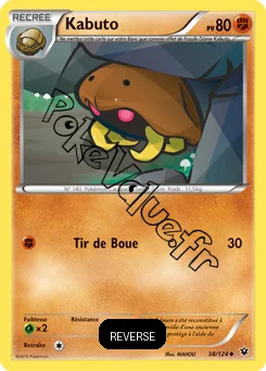 Carte Pokémon Kabuto  Reverse n°38 de la série Impact des destins