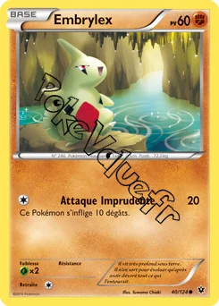 Carte Pokémon Larvitar  n°40 de la série Impact des destins