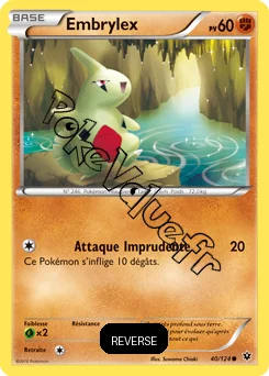 Carte Pokémon Larvitar  Reverse n°40 de la série Impact des destins
