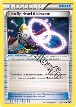Carte Pokémon Lien Spirituel Alakazam n°90 de la série Impact des destins