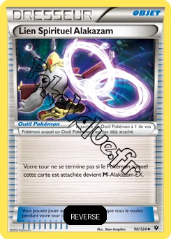 Carte Pokémon Lien Spirituel Alakazam Reverse n°90 de la série Impact des destins