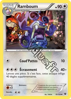 Carte Pokémon Loudred  n°81 de la série Impact des destins