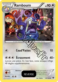 Carte Pokémon Loudred  Reverse n°81 de la série Impact des destins