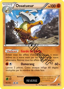 Carte Pokémon Marowak  Reverse n°37 de la série Impact des destins