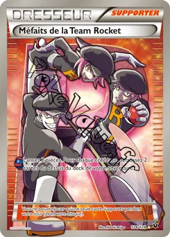 Carte Pokémon Méfaits de la Team Rocket n°124 de la série Impact des destins