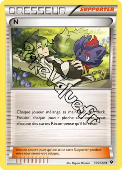 Carte Pokémon N n°105 de la série Impact des destins