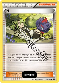 Carte Pokémon N Reverse n°105 de la série Impact des destins