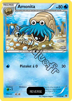 Carte Pokémon Omanyte  Reverse n°17 de la série Impact des destins