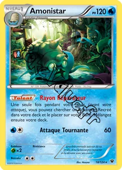 Carte Pokémon Omastar  n°18 de la série Impact des destins