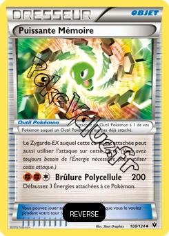 Carte Pokémon Puissante Mémoire Reverse n°108 de la série Impact des destins