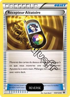 Carte Pokémon Récepteur Aléatoire Reverse n°109 de la série Impact des destins