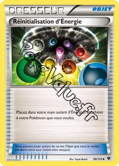 Carte Pokémon Réinitialisation d'Énergie n°98 de la série Impact des destins