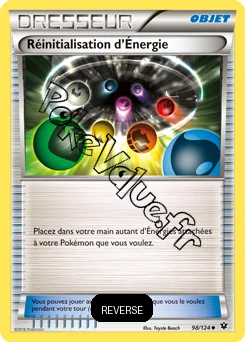 Carte Pokémon Réinitialisation d'Énergie Reverse n°98 de la série Impact des destins
