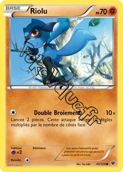 Carte Pokémon Riolu  n°45 de la série Impact des destins
