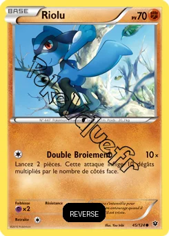 Carte Pokémon Riolu  Reverse n°45 de la série Impact des destins