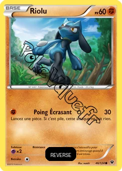 Carte Pokémon Riolu  Reverse n°46 de la série Impact des destins