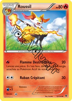 Carte Pokémon Roussil  n°12 de la série Impact des destins