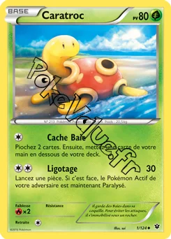 Carte Pokémon Shuckle  n°1 de la série Impact des destins