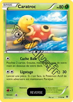 Carte Pokémon Shuckle  Reverse n°1 de la série Impact des destins