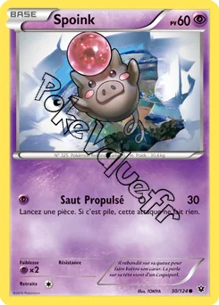 Carte Pokémon Spoink  n°30 de la série Impact des destins