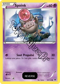 Carte Pokémon Spoink  Reverse n°30 de la série Impact des destins