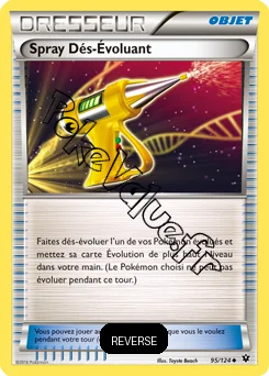 Carte Pokémon Spray Dés-Évoluant  Reverse n°95 de la série Impact des destins