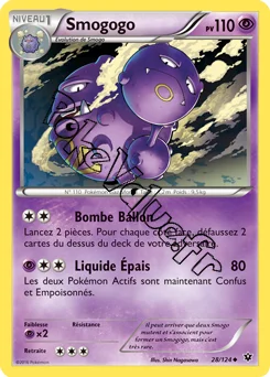 Carte Pokémon Weezing  n°28 de la série Impact des destins