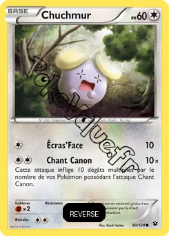 Carte Pokémon Whismur  Reverse n°80 de la série Impact des destins