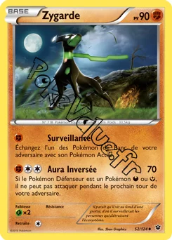 Carte Pokémon Zygarde  n°52 de la série Impact des destins