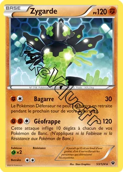 Carte Pokémon Zygarde  n°53 de la série Impact des destins