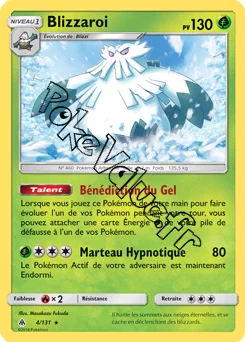 Carte Pokémon Blizzaroi n°4 de la série Lumière Interdite