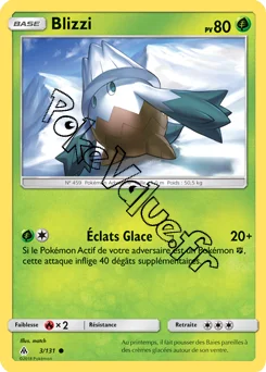 Carte Pokémon Blizzi  n°3 de la série Lumière Interdite
