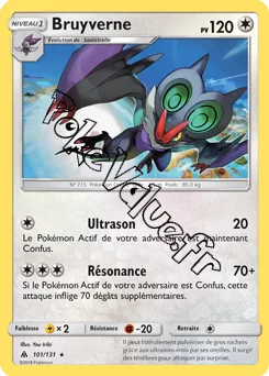 Carte Pokémon Bruyverne n°101 de la série Lumière Interdite