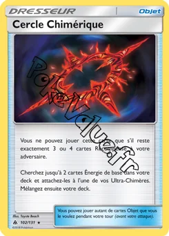 Carte Pokémon Cercle Chimérique n°102 de la série Lumière Interdite