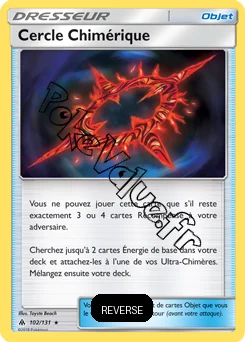 Carte Pokémon Cercle Chimérique Reverse n°102 de la série Lumière Interdite