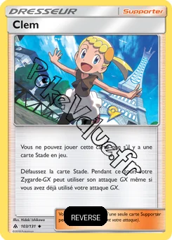 Carte Pokémon Clem Reverse n°103 de la série Lumière Interdite
