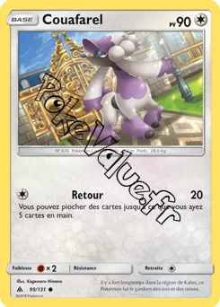 Carte Pokémon Couafarel  n°99 de la série Lumière Interdite