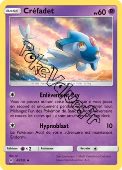 Carte Pokémon Créfadet n°43 de la série Lumière Interdite