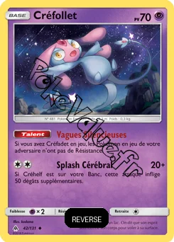 Carte Pokémon Créfollet Reverse n°42 de la série Lumière Interdite