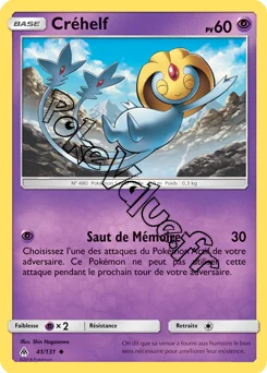 Carte Pokémon Créhelf n°41 de la série Lumière Interdite