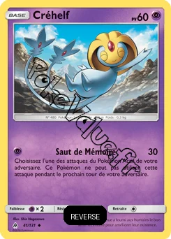 Carte Pokémon Créhelf Reverse n°41 de la série Lumière Interdite