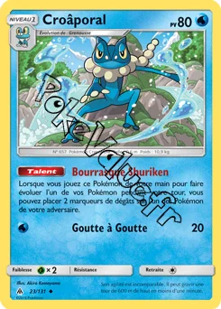 Carte Pokémon Croâporal n°23 de la série Lumière Interdite