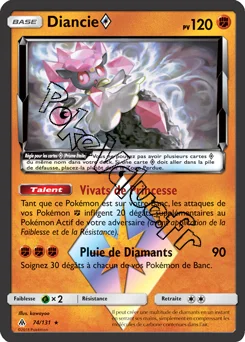 Carte Pokémon Diancie n°74 de la série Lumière Interdite