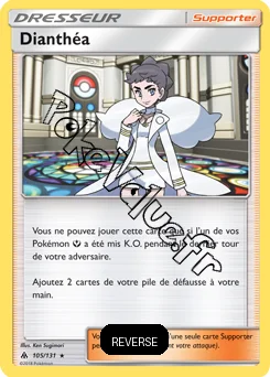 Carte Pokémon Dianthéa Reverse n°105 de la série Lumière Interdite