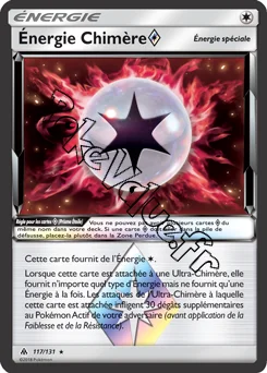 Carte Pokémon Énergie Chimère n°117 de la série Lumière Interdite