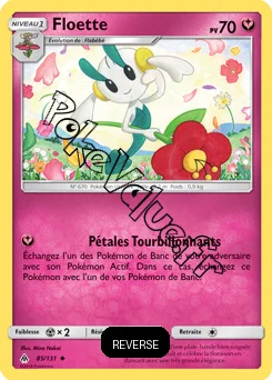 Carte Pokémon Floette  Reverse n°85 de la série Lumière Interdite