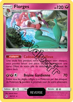 Carte Pokémon Florges  Reverse n°86 de la série Lumière Interdite