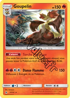 Carte Pokémon Goupelin n°17 de la série Lumière Interdite